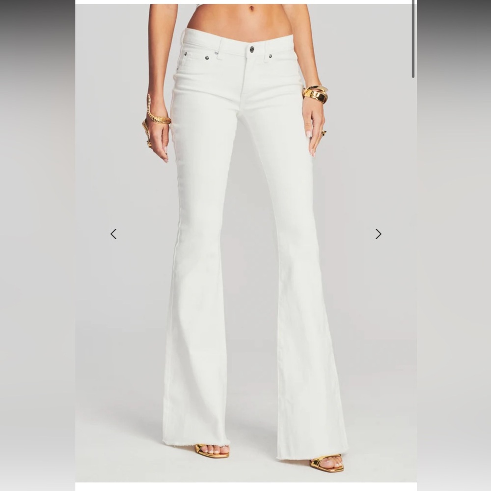 Retrofete low rise white jean